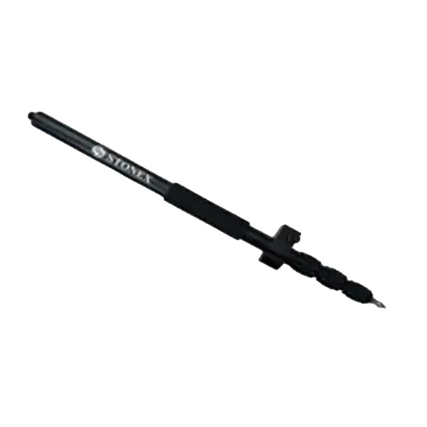 Carbon fiber varras, 2m, 2 sections koos holes jaoks antennikaabel