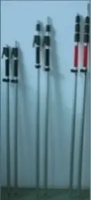 4-Piece Prism Pole — 1.53–5.00 m, 5/8″ Thread, with Carry Bag 