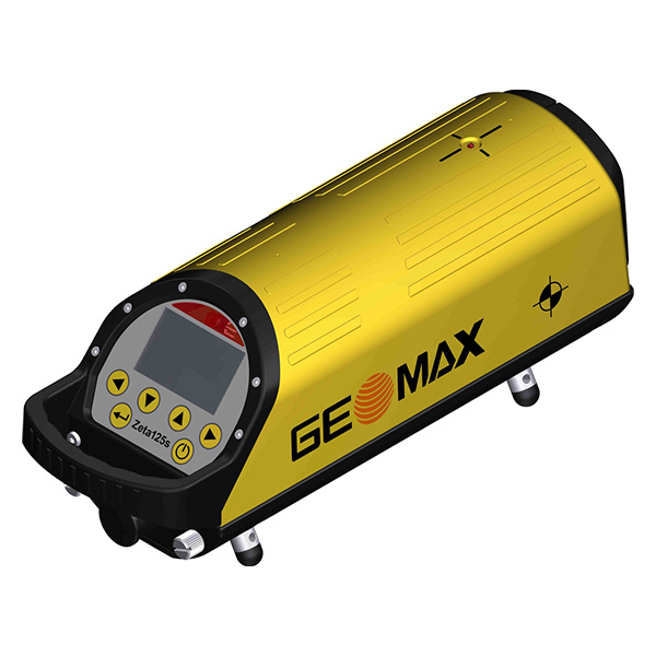 [GeoMax] Zeta125 - Red Beam (Zeta125 Li-Ion vamzdžių lazeris – LC2 – universalus taikinys – 150 mm kojelių komplektas)
