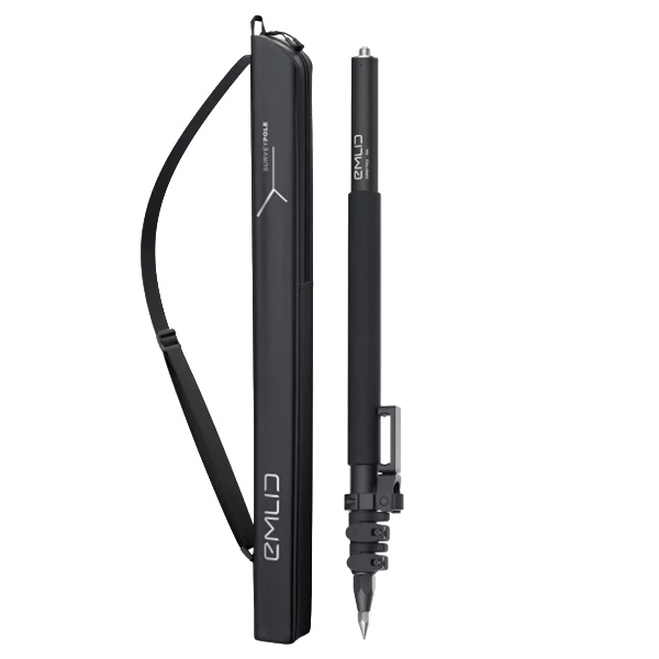 [Survey pole] Three-Section Survey varras koos Universal Smartphone kinnitus & Carrying kott